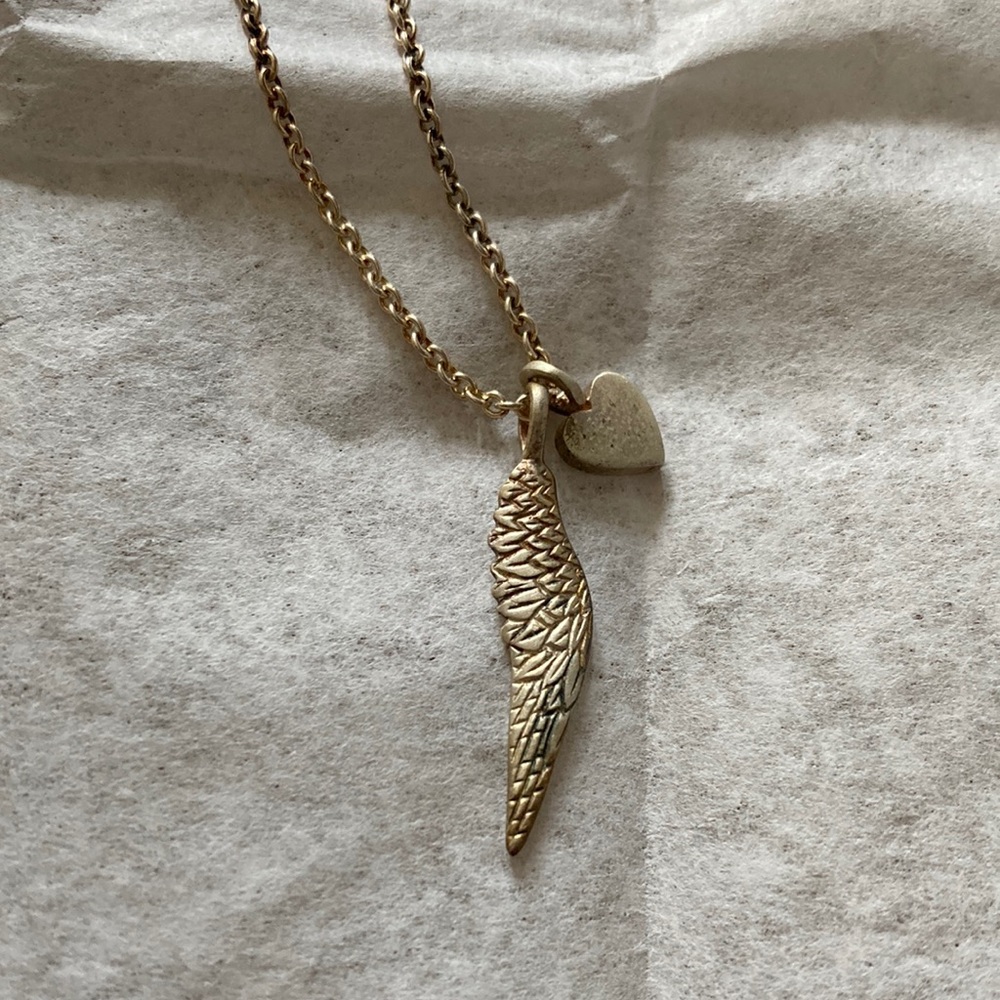 Me & Ro Joyful Heart Foundation Wing Necklace